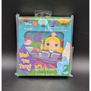 Disney Loungefly Funko Alice In Wonderland Mad Tea Party Sliding Enamel Pin